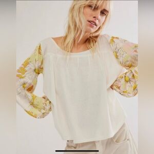 NWOT Free People Picking Petals Top